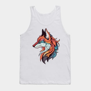 Neo Traditional Fox Tank Top